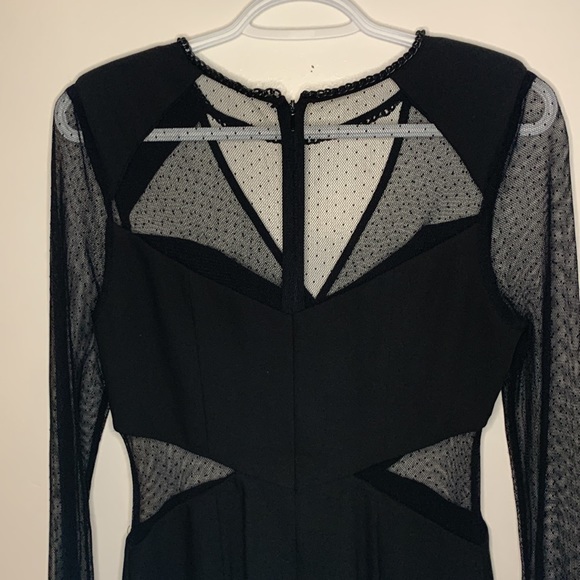 Guess Long Sleeve Mesh Dress with Chain accent - Picture 5 of 8